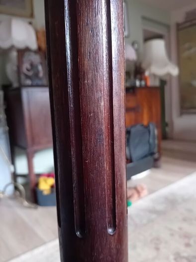 antique french mid century mahogany plant stand