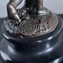 Paul Schmidt-Felling (1835-1920) Boy With Hare - Bronze, Marble, Signed Image 4