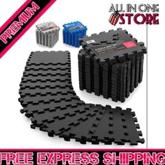 Interlocking Soft Foam Floor Mat - 18 Pieces Protective Gym Flooring Set, Exercise Mats EVA Puzzle Rubber Tiles, Ground Surface Protection Workout Underlay Matting Sports Pool Home Fitness Garage MULTIPLE COLOURS AVAILABLE (FREE POSTAGE)