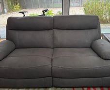 Hardy 3 Seater | USB | Power Recliner | Grey Recliner sofa