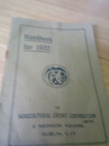 Agriculture Credit corporation Hand Book 1932
