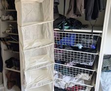 Two Clothes Hanging Organisers