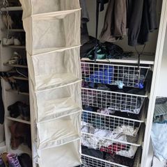 Two Clothes Hanging Organisers