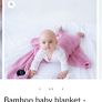 bamboo  baby blanket  candy pink colour suitable from newborn up to school Image 8