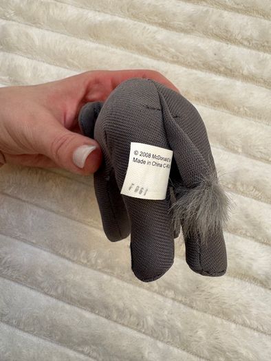 McDonalds Happy Meal African Elephant Figure 2008 soft approx. 8 cm. Used Please see photos