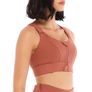 Brand New Women s Sports Bustier Backless Gym Top with Padding Sports Top Crossed Back Adjustable Shoulder Strap bra Image 4
