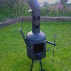 Gas bottle stove wood burner homemade cylinder | 2 for sale in Ireland -  Adverts.ie
