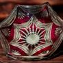 Beautiful large Ruby coloured cut lead crystal bowl Image 2