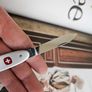 Vintage Discontinued Wenger Patriot Alox Swiss Army Knife with advertising Image 6