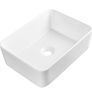 White Rectangular Countertop Sink 40.5x30.5x13cm Countertop Basin, Smooth Glazed Surface, Cloakroom & Toilet Use, Easy Clean, Modern Bathroom Design Image 8