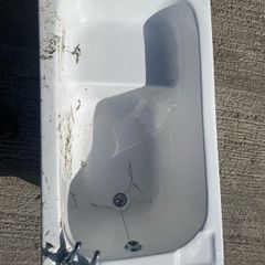 Small Bath with built in seat