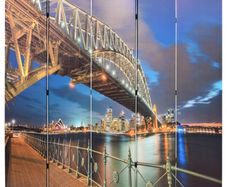 Folding Room Divider 200x170 cm Sydney Harbour Bridge