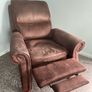 Reclining Brown Armchair Image 3