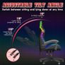 Gaming Chair with RGB Lights, Gaming Armchair with Headrest and Lumbar Support, Ergonomic Gaming Chair for Gaming Room, Teenagers With RGB, Black Image 5