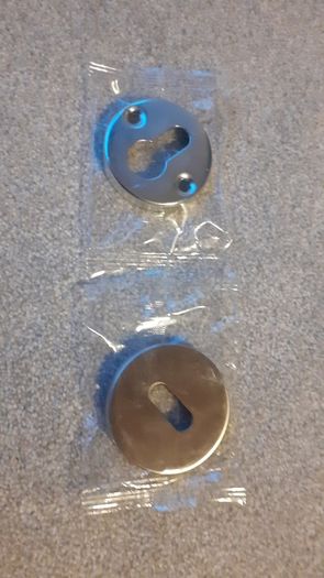 Escutcheon, Euro Profile, 53 mm, Stainless Steel