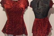 Red Velvet Kiah Top, New With Tags