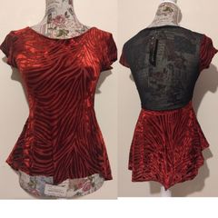 Red Velvet Kiah Top, New With Tags