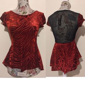 Red Velvet Kiah Top, New With Tags