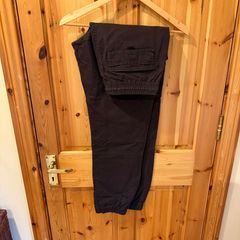 Men's Black and Brown Trousers