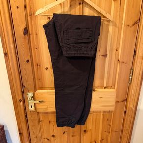 Men's Black and Brown Trousers
