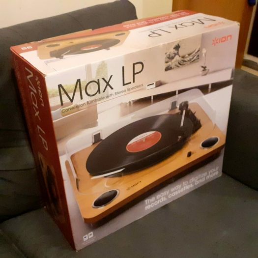 Ion Max LP Stereo Turntable with Built-In Speakers (Like New in Box)