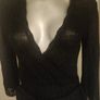 Awear black/ silver lurex wrap dress dress size UK10/12 EU38/40 Postage included Image 2
