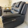 Emily Sofa Set | Power Recliner | LEATHER | Black Image 5