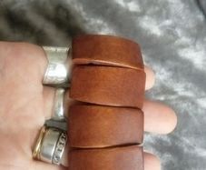 chunky wood effect bracelet