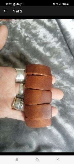 chunky wood effect bracelet