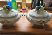 2 soup tureen ceramic