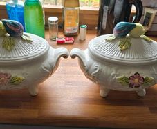 2 soup tureen ceramic