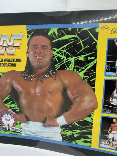 wwe The British Bulldog placemat laminated