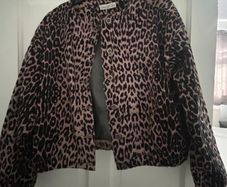 Gallery Denim Print Bomber Jacket
