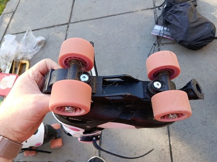 Girls skates, blades, pads and helmet