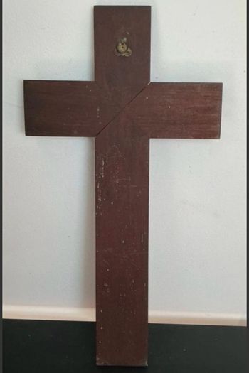 1940s Wooden Wall Crucifix / Cross