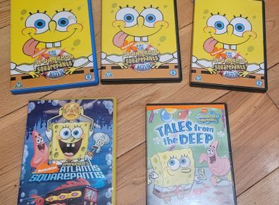 Free Spongebob Squarepants DVDs x5