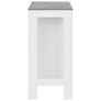 Bar Table with Shelf White 110x50x103 cm Image 5