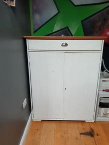 Tall Bathroom/ Storage Pine Cabinet