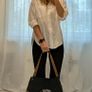 Vintage Canvas Tote Bag Black - BRAND NEW Image 2