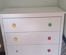 White Ikea chest of drawers
