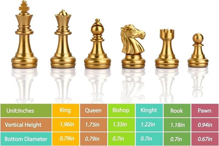 FREE P&P Magnetic Travel Chess Set with Folding Games Board and 2 Extra Queens & Storage Bag for Kids and Adults (Gold & Silver)