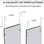 NEW SALE | Over Door Mirror Full Length, 110 x 33cm Wall Mounted Mirror Door Hung Mirror for Bathroom/Bedroom/Wardrobe - Toughened Glass Image 6
