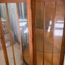 mahogany half moon cabinet Image 9