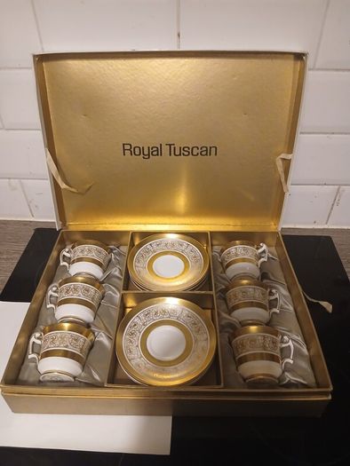Vintage Royal Chelsea " midas" Dermitase Coffee set,11 piece