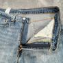 Levis 505 Mens Jeans W34 L30 Light Blue Denim Straight Leg Button Fly Image 6
