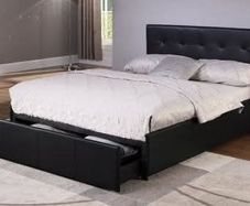 5ft kingsize leather bedframe with drawer!