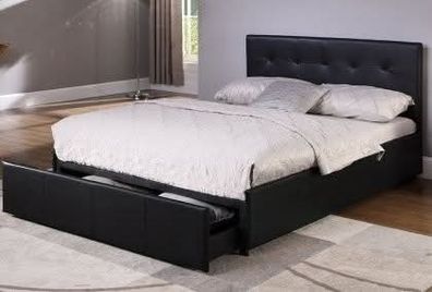 5ft kingsize leather bedframe with drawer!
