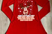 girls christmas jersey dress, 9-10y