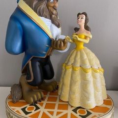 Large Disney parks beauty and the beast statue