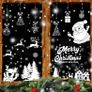 9 Sheet Christmas Window Stickers, Reusable PVC Christmas Window Decoration for Glass Snowflake Elk Santa Claus Decal Double Sided Xmas Winter Stickers Party Supplies (FREE POSTAGE) Image 7